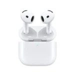 هدفون بلوتوثی اپل مدل AirPods 4 دارای نویز کنسلینگ، درگاه شارژ USB-Type-C و شارژ بی سیم، با قابلیت اتصال به چند دستگاه، پشتیبانی از فرمان لمسی و دستیار صوتی، نشانگر LED، مقاوم در برابر پاشش آب و گرد و غبار