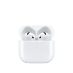 هدفون بلوتوثی اپل مدل AirPods 4 دارای نویز کنسلینگ، درگاه شارژ USB-Type-C و شارژ بی سیم، با قابلیت اتصال به چند دستگاه، پشتیبانی از فرمان لمسی و دستیار صوتی، نشانگر LED، مقاوم در برابر پاشش آب و گرد و غبار