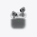 هدفون بلوتوثی اپل مدل AirPods 4 دارای نویز کنسلینگ، درگاه شارژ USB-Type-C و شارژ بی سیم، با قابلیت اتصال به چند دستگاه، پشتیبانی از فرمان لمسی و دستیار صوتی، نشانگر LED، مقاوم در برابر پاشش آب و گرد و غبار